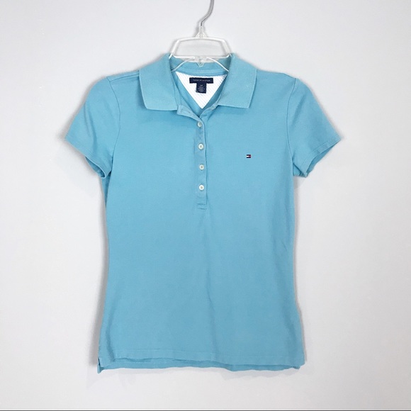 Tommy Blue Polo with bottons - Picture 1 of 5